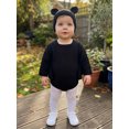 thumbnail image 5 of RUINIXCW Newborn Baby Boy Girl Halloween Bat Costume Infant Baby Black Crochet Knit Sweater Romper Hat Set Baby Photoshoot Birthday Party Cosplay Outfit, 5 of 10