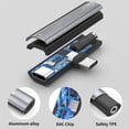 thumbnail image 5 of Adaptador para auriculares, 2 en 1 USB C a conector para auriculares de 3,5 mm HiFi DAC con adaptador de dongle de carga rápida de 27 W, 5 of 5