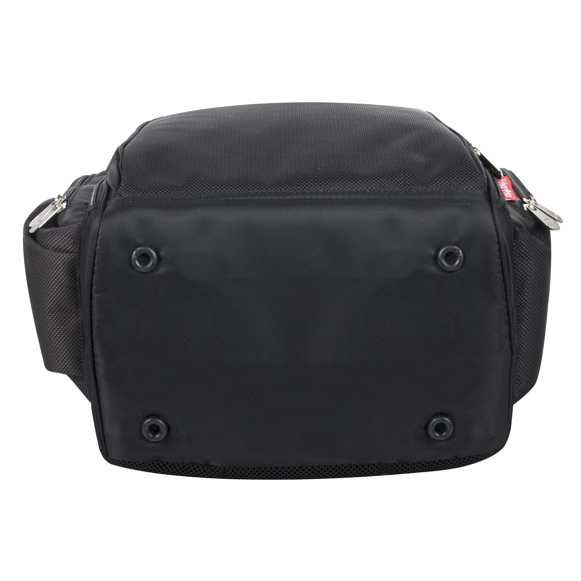 Fisher-Price Large Multi-Pocket Multifunction Kaden Baby Diaper Bag Backpack for Infant Boys & Girls with Insulated Bottle Pocket, Changing Pad, Wipes Dispenser in Unisex Black