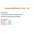 thumbnail image 7 of 601 602 603 604 Compensating Binding Presser Foot Fit Industrial Lockstitch Sewing Machine Tape Feet Suit A10 Binder & Hemmer, 7 of 7