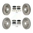 thumbnail image 1 of Transit Auto Front Rear Ceramic Pads and Disc Brake Rotors Kit for Car Hyundai Santa Fe Kia Sorento K8A-107732, 1 of 11