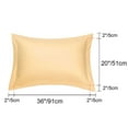 thumbnail image 7 of PiccoCasa 2Pcs Cotton Pillowcases for Bedding, Jumbo Apricot, 7 of 7