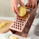 thumbnail image 4 of Rallador de Cassette 4 lados rallador de queso de cocina de acero inoxidable con mango para queso, verduras, trituradora de alimentos de mano MFZFUKR CPB-DE-LYY2249-3, 4 of 5