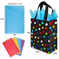 thumbnail image 3 of Bolsas de regalo reutilizables BLEWINDZ negras medianas con pañuelos x16, 3 of 6