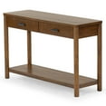 thumbnail image 5 of Safavieh Jaylessa Solid Wood 2 Drawer Console Table in Medium Oak, 5 of 12