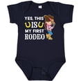 thumbnail image 3 of Inktastic Yes, this IS my First Rodeo- cowgirl in hat and boots Girls Baby Bodysuit, 3 of 5