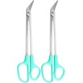 thumbnail image 1 of 2pcs Long Handled Toenail Scissors Clippers Toenail Cutters Elderly Toenail Scissors(green), 1 of 5