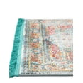 thumbnail image 4 of Unique Loom Baracoa Collection Area Rug - Malecon (2' 7" x 13' Runner Light Blue/Orange), 4 of 6