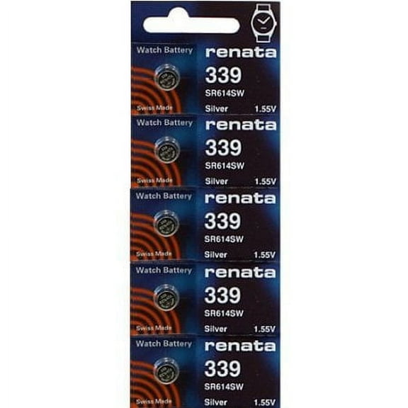 339 Watch battery - Strip of 5 Batteries