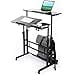 thumbnail image 3 of Zytty Portable Standing Desk, Small Standing Desk with Wheels Standing Laptop Desk Mobile Standing Desk for Home Office Adjustable Standing Desk, Stand Up Computer Desk Rolling Laptop Cart, Black, 3 of 4