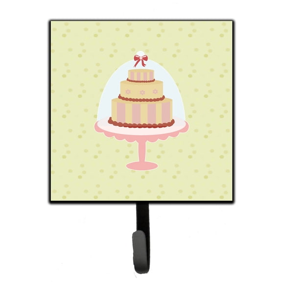 Decorated Cake on Green Leash or Key Holder