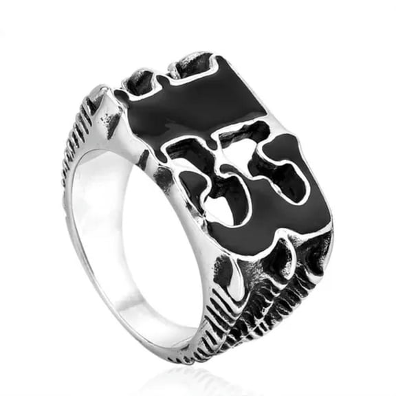 HOOUN Vintage Number 13 Thirteen Ring Stainless Steel Gothic Men's Biker Claws Ring-7