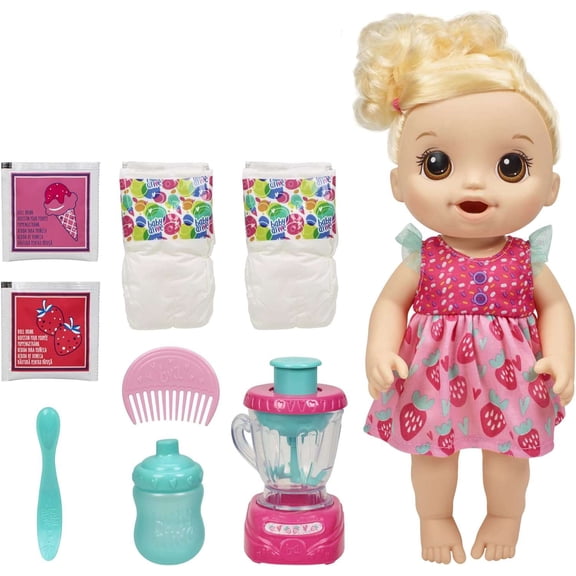 Baby Alive Magical Mixer Baby Doll (Strawberry Shake)