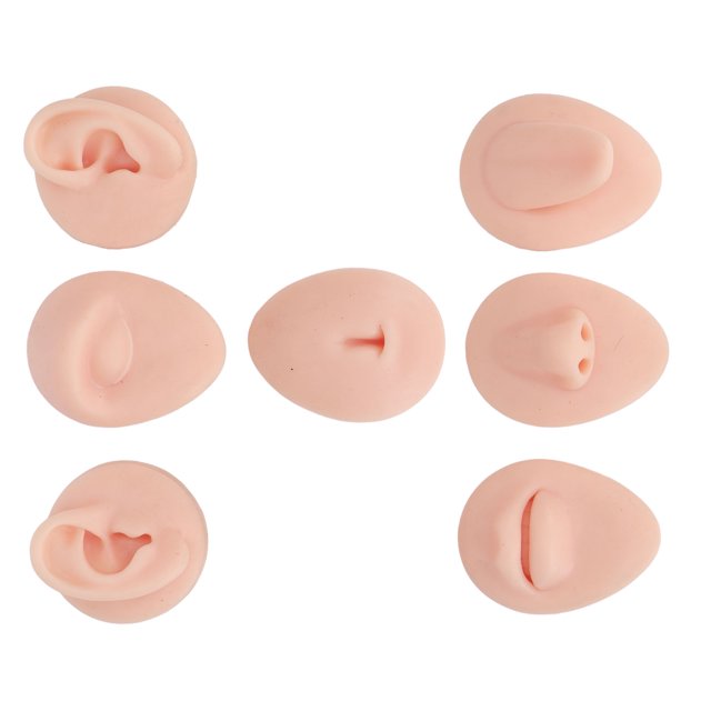 Oubit Silicone Tongue Model,Body Piercing Practice Model Silicone Mouth Model Silicone Nose Model World-Class Design