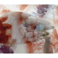 thumbnail image 5 of oneOone Viscose Chiffon Orange Fabric Watercolor Craft Projects Decor Fabric Printed By The Yard 42 Inch Wide, 5 of 6