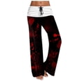 thumbnail image 1 of WEAIXIMIUNG Wide Leg Pants Women Jeans Print Wide Leg Slacks, 1 of 5