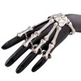 thumbnail image 3 of 1 Pce Goth Alliage Argent Bijoux de Main Bracelet Squelette pour Femmes, 3 of 6