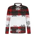 thumbnail image 4 of Blusa y camisa de manga larga con cuello vuelto para hombre, jersey con cremallera y solapa estampada, blusa de manga larga con cuello vuelto, blusa de poliéster para hombre, 4 of 5