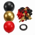thumbnail image 2 of Red Black and Gold Balloons, 67pcs 12 Inch Red and Black Balloons for Birthday, Retirement, Graduation, 2 of 9