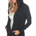 thumbnail image 4 of White Mark Women's Hooded Cardigan, 4 of 5