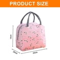 thumbnail image 2 of Bolsa térmica para el almuerzo para mujer, bolsa térmica reutilizable para el almuerzo, para el trabajo, la oficina, viajes, picnic, llama rosa, 2 of 5