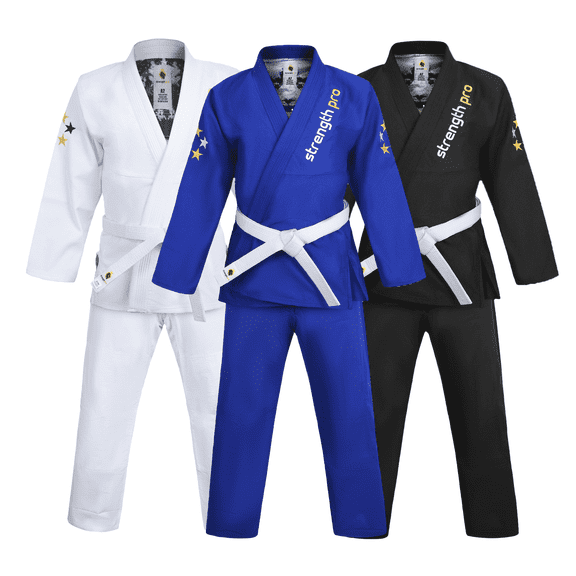 Strength Pro BJJ Gi Men Brazilian Jiu Jitsu Gi IBJJF Approved & Lightweight Preshrunk Fabric Kimono BJJ jujitsu Women Gi