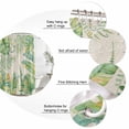 thumbnail image 6 of Shower Curtain Bathroom Set Tropical Monstera Leaves on Linen Waterproof Fabric Shower Curtains with Grommets&Hooks, Watercolor Summer Plants Privacy Bath Curtain for Bathtub 60x72in, 6 of 9
