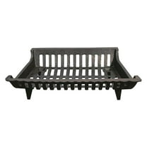 18 Inch Cast Iron Fireplace Grate for Fireplace Log and Holders, Home Improvement, and Hearth , Black