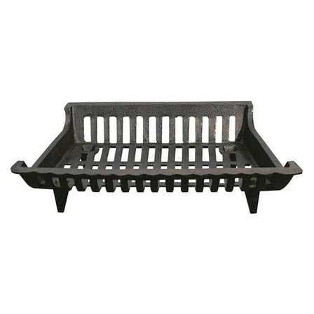 18 Inch Cast Iron Fireplace Grate for Fireplace Log and Holders, Home Improvement, and Hearth , Black