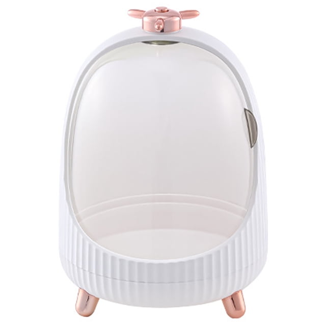 Coofit Makeup Organizer Plastic Portable - LED Cosmetic Holder Large Makeup Drawer Box