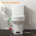 thumbnail image 4 of HOROW Small Bathroom One-Piece Toilet, 1.28 GPF Round Dual-Flush Floor Mounted 12'' Rough-in, 4 of 9