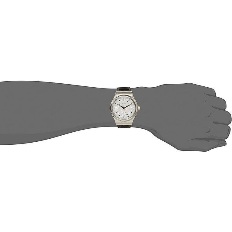 Swatch SISTEM PUZZLE Leather Mens Watch YIS408 Walmart