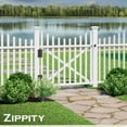 thumbnail image 2 of 46in H x 49.5in W (1 Gate) Zippity Manchester Gate Kit, White Vinyl Picket Fence Gate Kit for Manchester Fence Panels, Gate for Backyard, Patio, Outdoor, & Garden Fence, ZP19019, 2 of 7