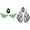 Green & White, variant on Moth Butterfly Earrings.Punk Insect Drop Earrings Color Acrylic Moth Wing Earrings Statement Black Earrings Party Jewelry for Women