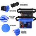 thumbnail image 6 of Livhil Waterproof Dry Bag and Waterproof Cell Phone Bag for Outdoor Water Sports, Waterproof Pouch Bag Case (2 * Phone Case(Clear) + 2 * Fanny Pack(Black+Blue)), 6 of 8
