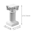 thumbnail image 2 of Soimiss Resin Roman Pillar Candle Stand White Elegant Tabletop Ornament for Home Decoration, 2 of 8