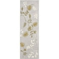 thumbnail image 5 of SAFAVIEH Soho Mable Floral Wool Area Rug, Light Grey, 6' x 6' Round, 5 of 9