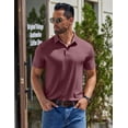 thumbnail image 3 of COOFANDY Men' Collared Shirts Short Sleeve Casual Polo T Shirt Summer Golf Shirts Classic Stylish Tees, 3 of 6