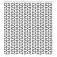 thumbnail image 3 of Ambesonne Ethnic Shower Curtain, Tribal Sqaures Pattern, 69"Wx75"L, Black and White, 3 of 3
