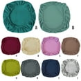 thumbnail image 2 of 2 Pcs Corn Kernel Split Office Chair Cover Simple Style Rotating Slipcover light purple, 2 of 9