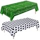 thumbnail image 4 of Mantel desechable para fiesta de fútbol para niños, suministros de decoración de partidos deportivos, color verde y blanco, 4 of 5