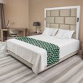 thumbnail image 1 of Casino Bed Runner, Poker Chips Pirates Money Diagonal Bones Skull Risk Art, Decorative Accent Bedding Scarf for Hotels Homes and Guestrooms, King, Jade Green Red, by Ambesonne, 1 of 2