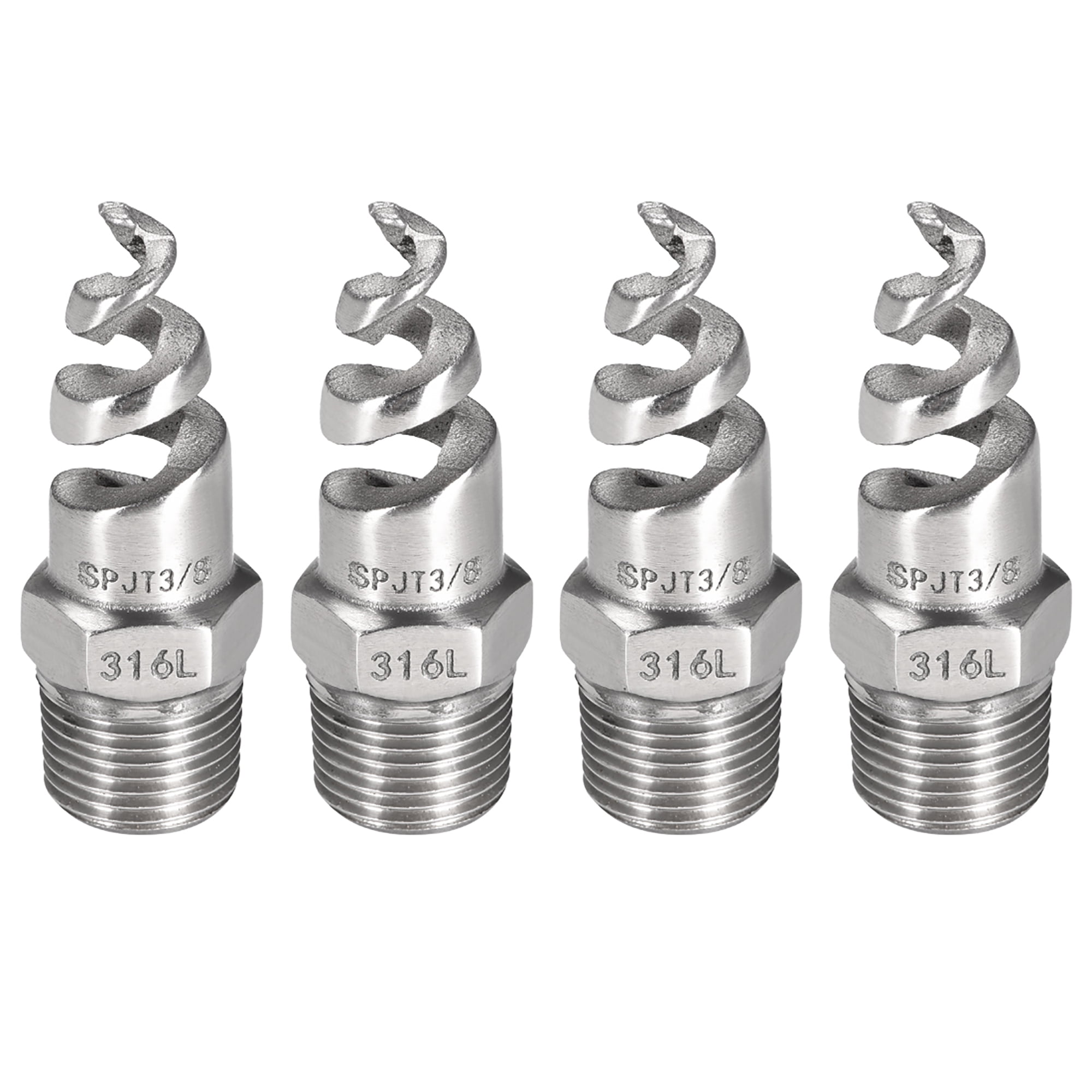 Spiral Cone Atomization Nozzle, 3/8 BSPT 316 Stainless Steel Sprinkler