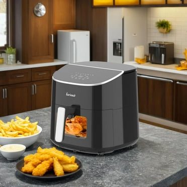 Air Fryer 8Qt Plus 8-in-1,Easy Viewing Window and Digital Touchscreen,Black