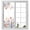 Light Pink, variant on Spring Floral Window Privacy Film, Elegant Flowers Farmhouse Botanical Static Cling UV Sun Blocking Heat Control Window Tint Day and Night, Non-Adhesive One Way Windows Privacy Cover 23.6''x59''
