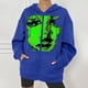 thumbnail image 2 of Chaqueta con capucha Punk suelta con cremallera y estampado de Halloween para mujer, abrigo, sudaderas con capucha, abrigo Pompotops qwe15376, 2 of 8