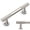 Brushed Satin Nickel, variant on 10 Pack Brushed Satin Nickel Cabinet Knobs Single Hole Cabinet Pulls 1 Inch Drawer Knobs and Pulls for Bathroom Cabinets ZH0071