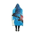 thumbnail image 3 of ASHLEIGH Hooded Blanket Guitar with Music Notes Wearable Blanket 40x50 Inch Hooded Throw Wrap Cloak Soft Robe, 3 of 3