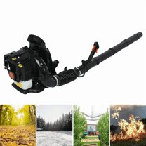 Seipouy 2-Cycle High Power Gas Backpack Leaf Blower 1.7 HP - 52CC Engine, 550 CFM , Adjustable Speed, Ergonomic Design for Effortless Leaves, Snow, and Debris Cleanup