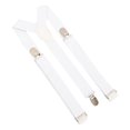 thumbnail image 2 of Eoperou Unisex Elastic Strap Suspenders Y-Back Braces Solid Color Anti-break Wedding Suit Adjustable Strap Party Daily Accessory, 2 of 8